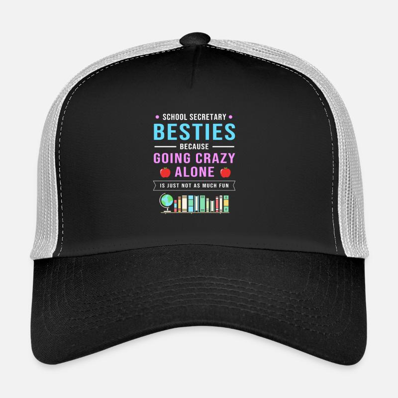 Schulsekretärin Sekretärin Schule - Trucker Cap - Schwarz/Steingrau