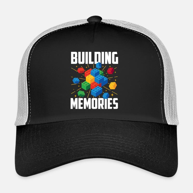 Building Memories Brick Builder Block Building Trucker Cap