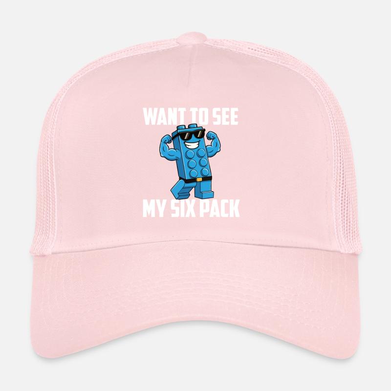 Je veux voir mon bloc de construction de briques Six Pack  Casquette trucker 