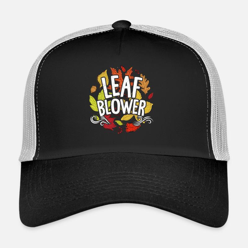Lustiges Laubbläser Herbstkostüm Paar Matching Trucker Cap