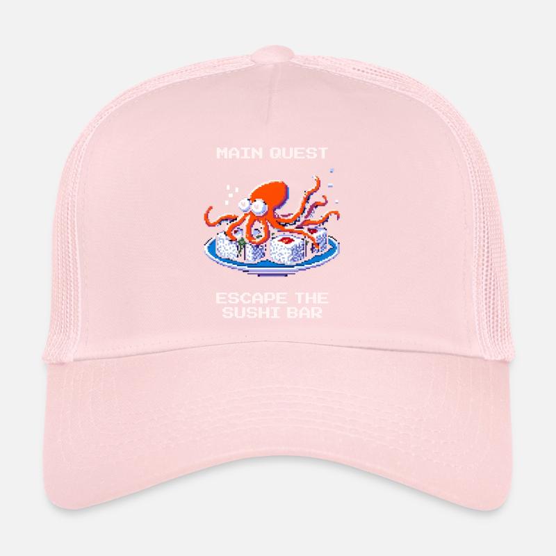 Évadez-vous du bar à sushis | Octopus Humour Casquette trucker 