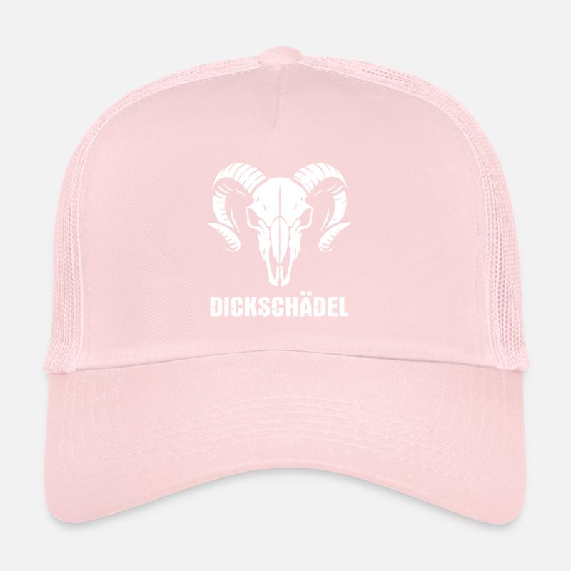 Widderkopf Schädel mit Hörnern - Dickschädel Trucker Cap