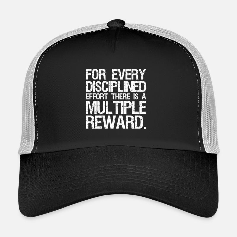 for every disciplined effort there is a multiple - Trucker Cap - Schwarz/Steingrau