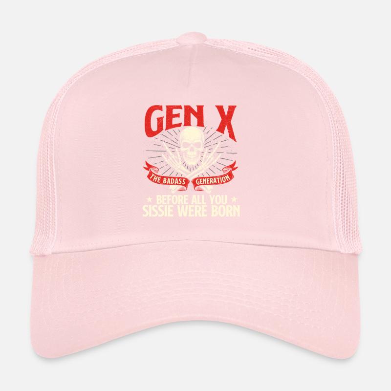 Gen X Badass Generation Rétro Nostalgie Citation Casquette trucker 