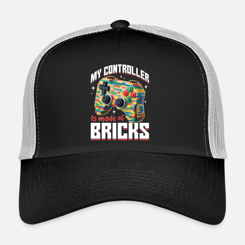 Blocs de construction Gamer Gaming Brick Builder Casquette trucker 