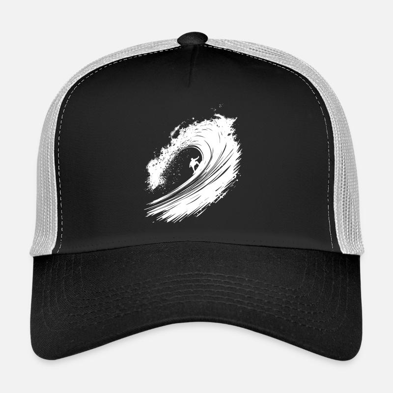 Surfen Design Surfer Illustration Trucker Cap