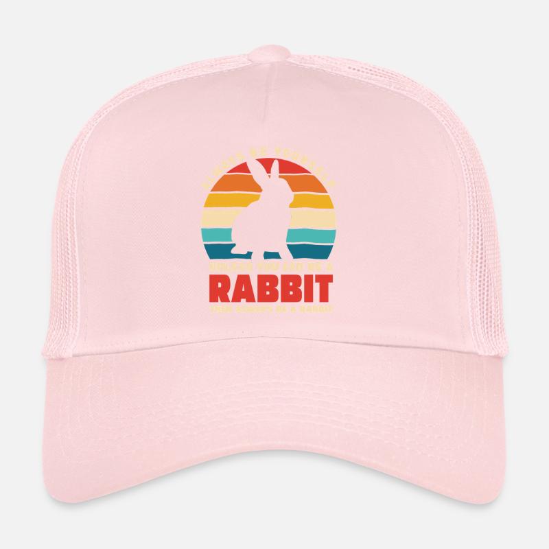 Retro Hasen Spruch Sei Du Selbst Trucker Cap