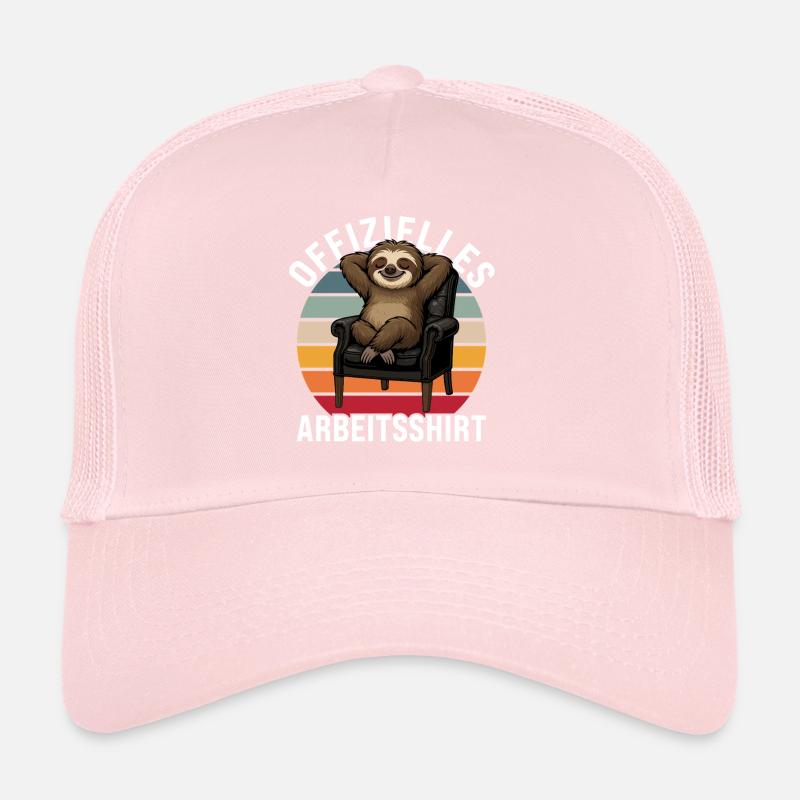Offizielles Arbeitsshirt Faultier Büro Spruch Trucker Cap