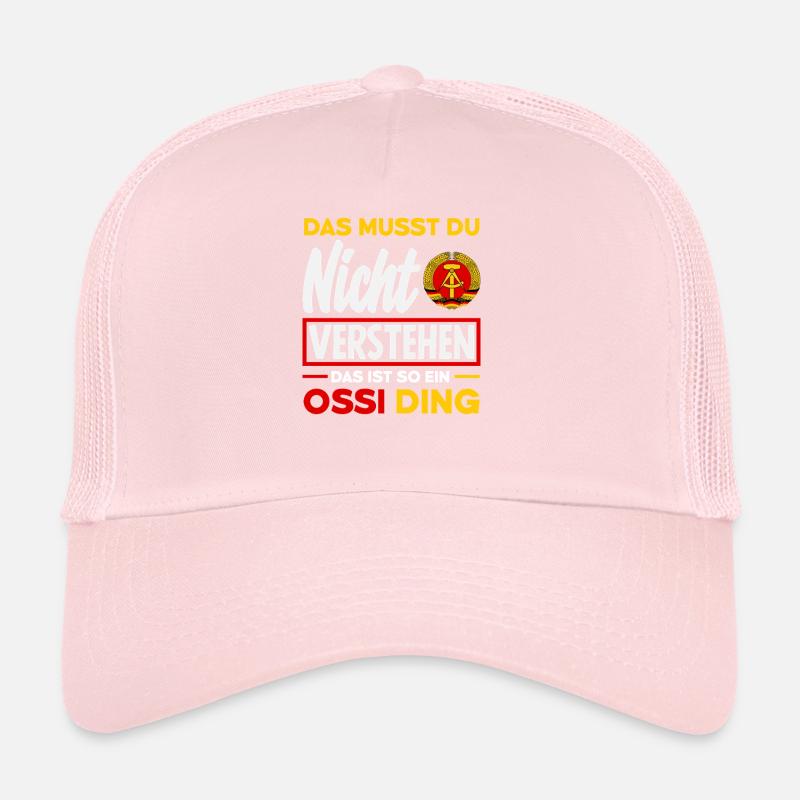 Ossi Ding Nicht Verstehen Spruch DDR Stolz Trucker Cap
