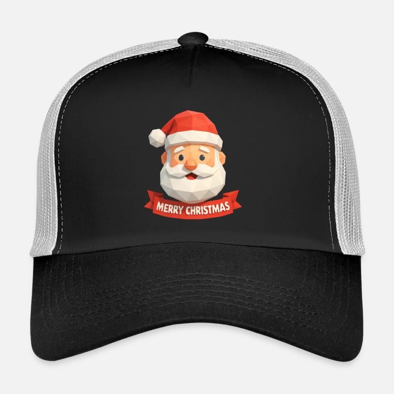 Conception de polygone du Père Noël – Joyeux Noël Casquette trucker 