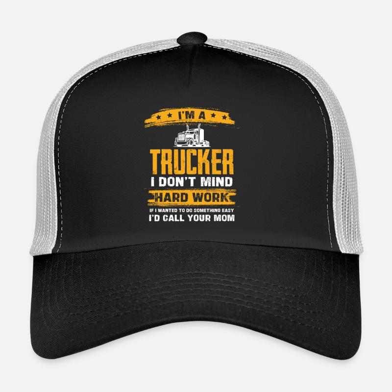 Trucker Humor Hard Work Trucker Cap