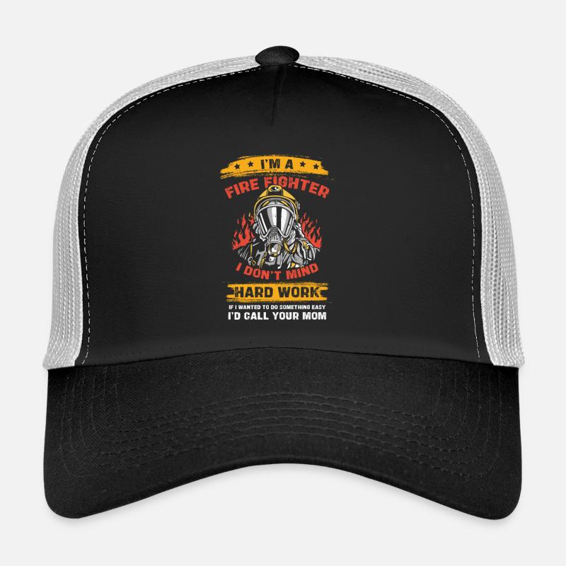 Héros pompier Travail acharné Casquette trucker 