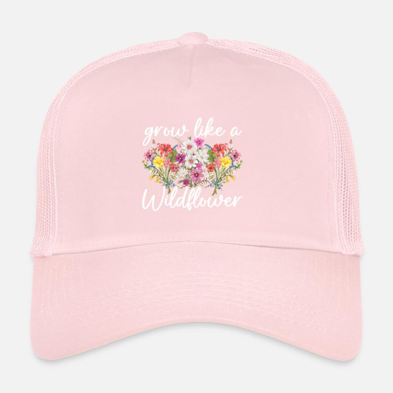 Grandir comme une fleur sauvage Casquette trucker 