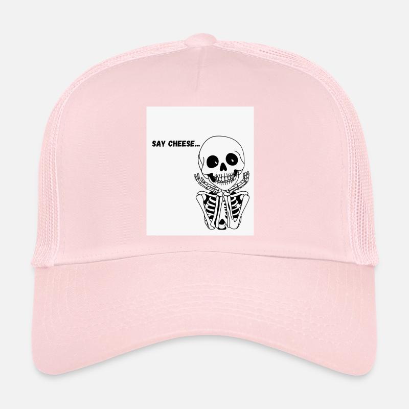 Sourire de squelette Casquette trucker 
