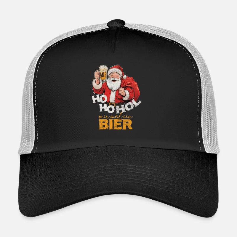 Ho ho Get me a beer Santa Claus Trucker Cap