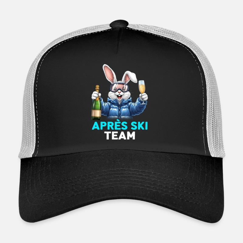 Après-ski lapin rose Casquette trucker 