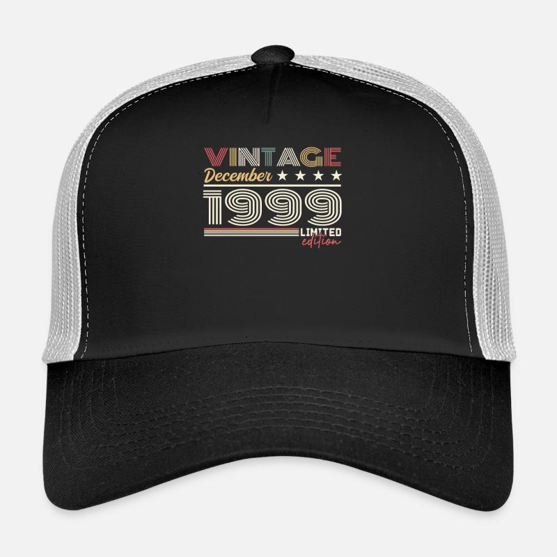 Geschenk Dezember 1999 - Trucker Cap - Schwarz/Steingrau