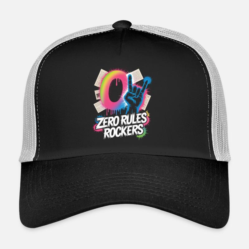 Zero Rules Rockers Musique Punk Rock Casquette trucker 