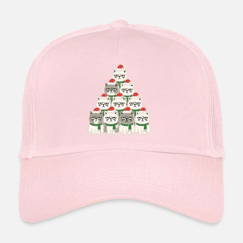 Chats de Noël grincheux – Lustiges Katzen Casquette trucker 