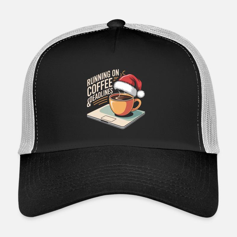 Weihnachtsbüro Humor - Trucker Cap - Schwarz/Steingrau
