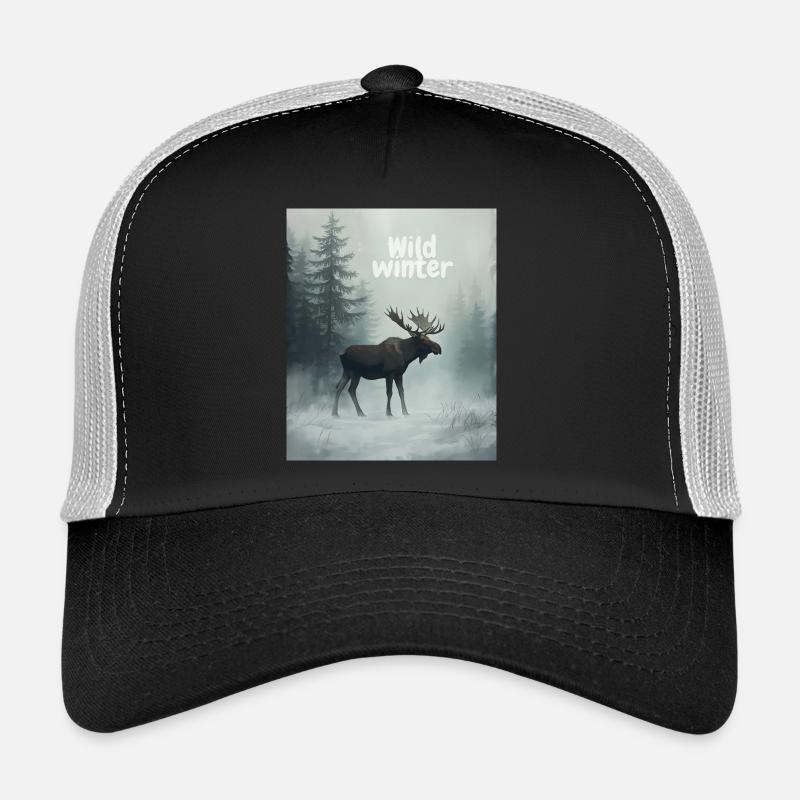 Orignal sauvage d’hiver Casquette trucker 