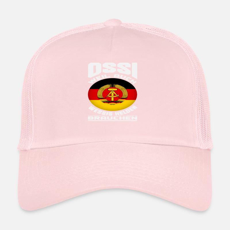Ossi because Wessis also need heroes Spruch DDR Trucker Cap