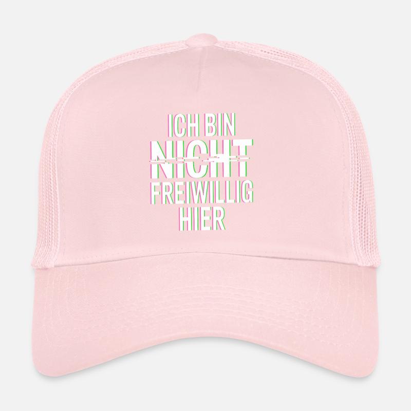 I'm Not Here Voluntarily Anti Smalltalk Office Trucker Cap