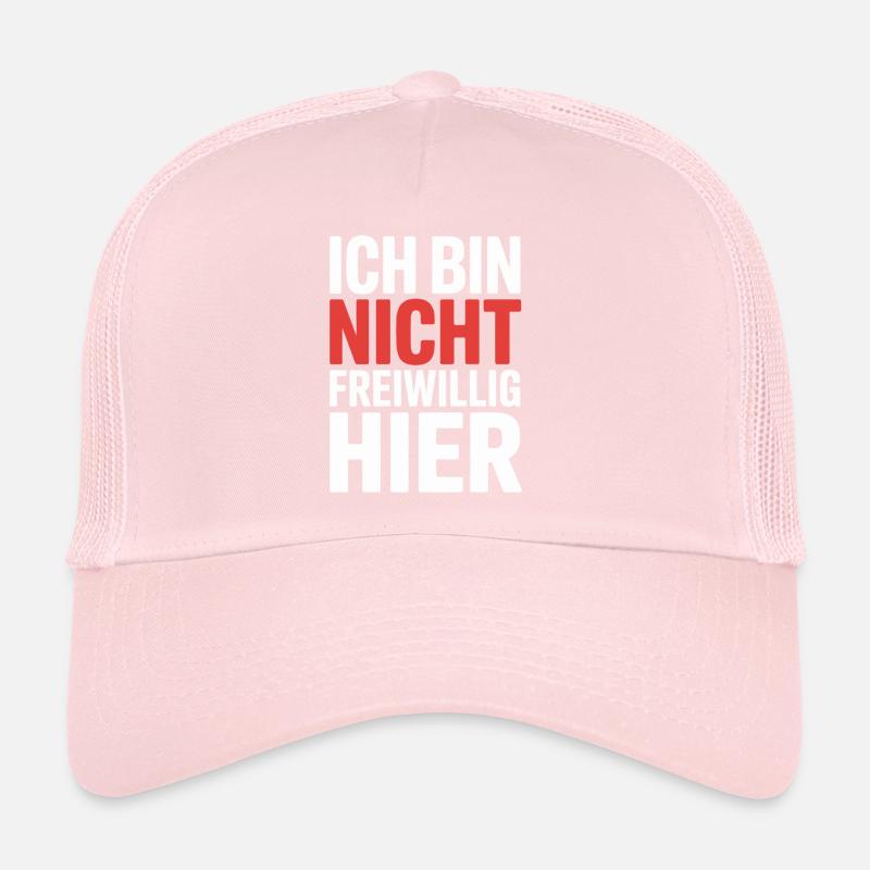 I'm Not Here Voluntarily Anti Smalltalk Office Trucker Cap
