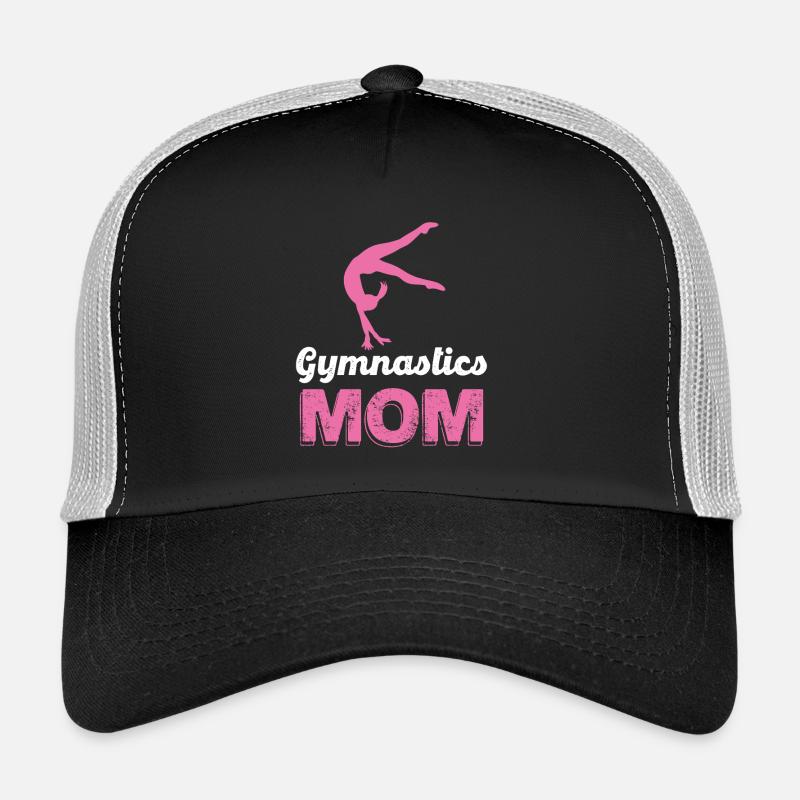 Gymnastics Mom Silhouette - Trucker Cap - Schwarz/Steingrau