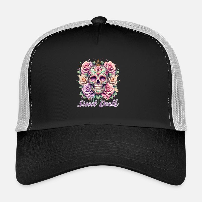 Fleurs Crâne Beauté Floraison Casquette trucker 