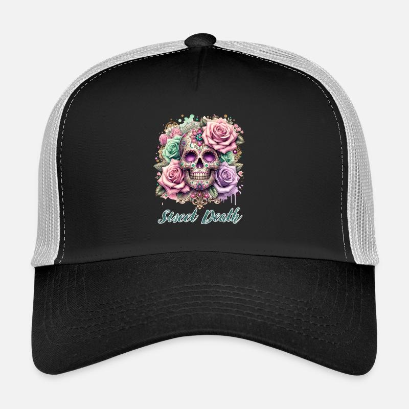 Fleurs Crâne Beauté Floraison Casquette trucker 