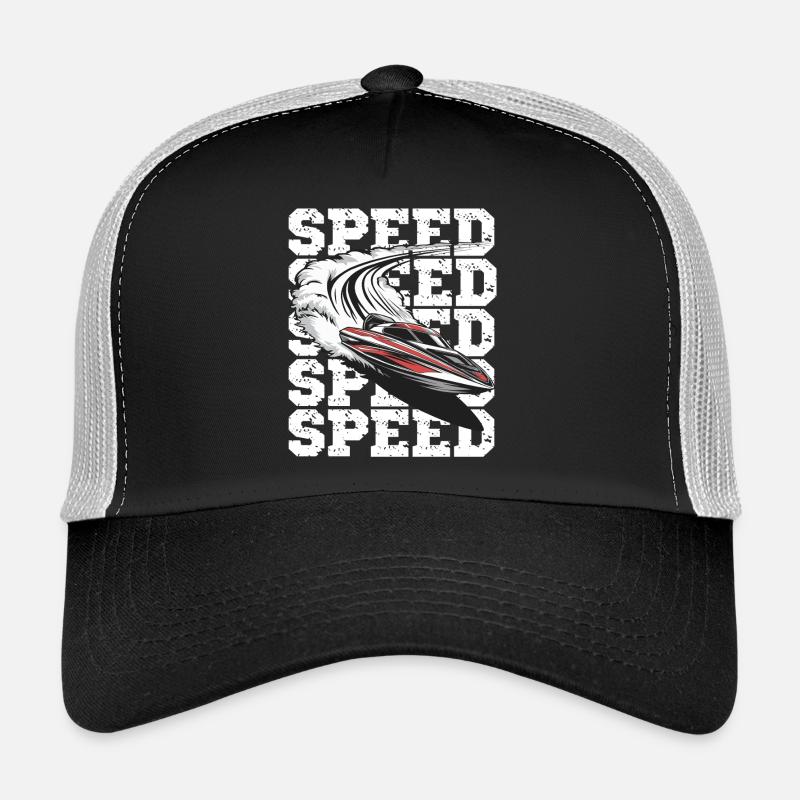  Geschwindigkeit Motorboot Abenteuer Trucker Cap