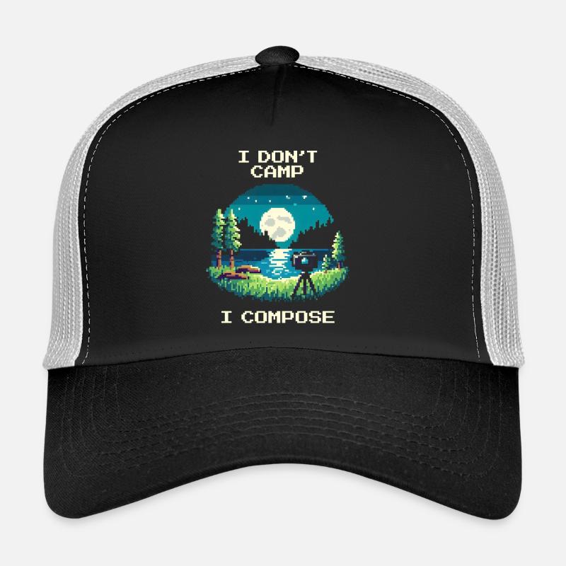 I don't camp, I compose | Composition Trucker Cap