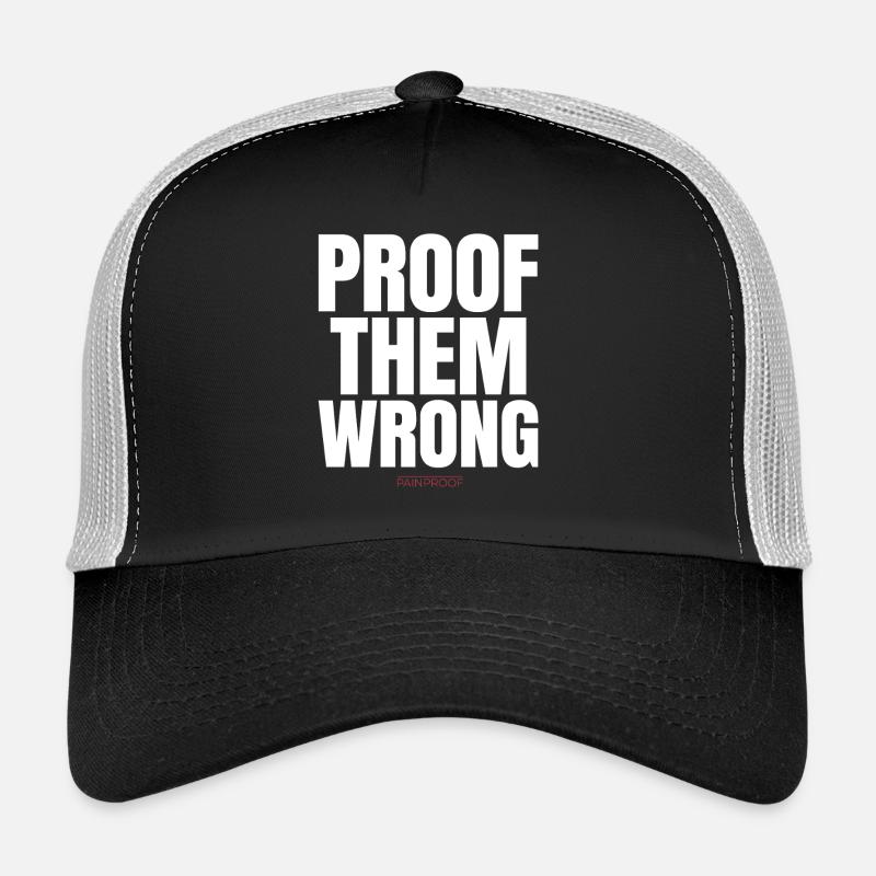 Beweise dafür, dass sie falsch liegen - Trucker Cap - Schwarz/Steingrau
