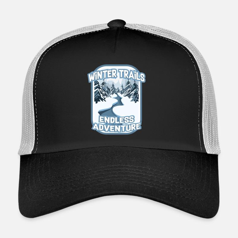 Winter Trails Endless Hiking Adventure Trucker Cap