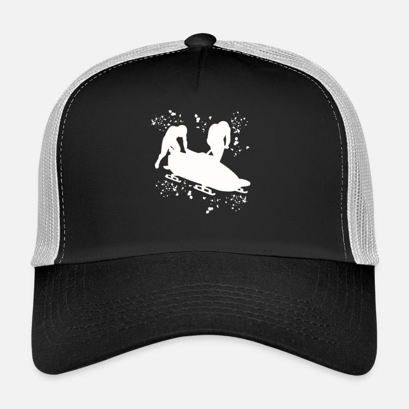 Bobfahrer Bobschlitten Zweierbob Trucker Cap