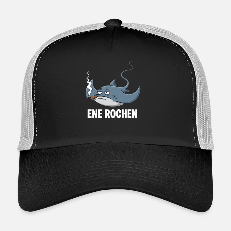 Ene Rochen Raucher Spruch Zigarette Kippe Rauchen Trucker Cap