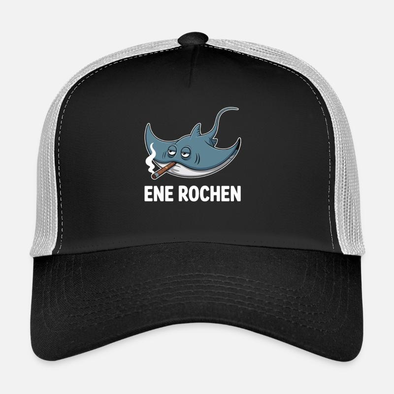 Ene Rochen Raucher Spruch Zigarette Kippe Rauchen Trucker Cap