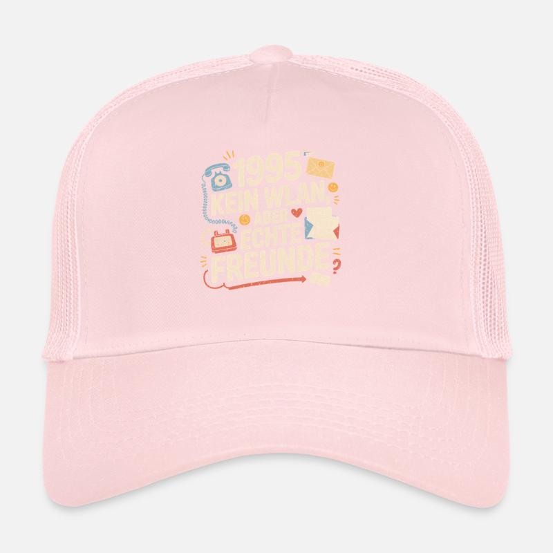 1995 Pas de Wi-Fi, mais de vrais amis Casquette trucker 