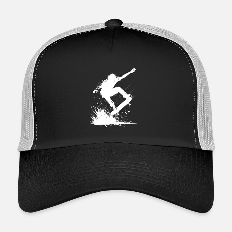 Energetisches Skateboard-Design Trucker Cap
