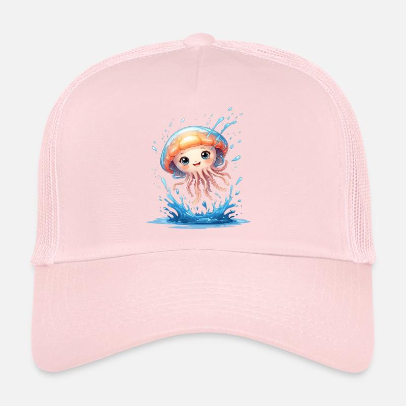Mignon ami méduse dans le vortex d’eau Casquette trucker 