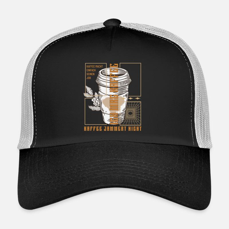 Le café fait juste son travail rétro Casquette trucker 