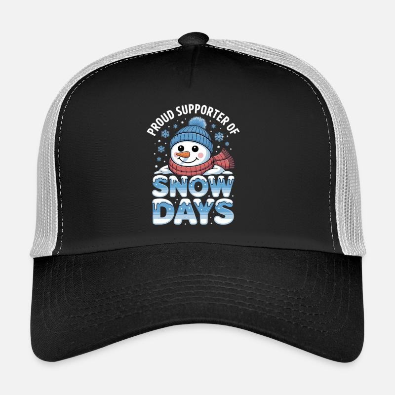 Snow Days Snowman Pride Tee Trucker Cap