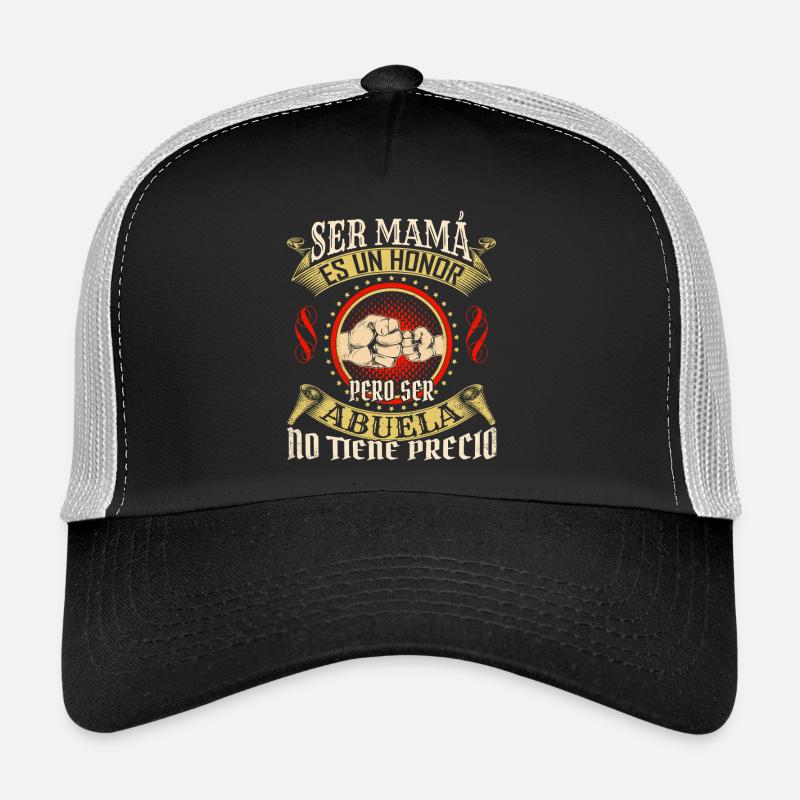 Ser Mama Es Un Honor Abuela - Trucker Cap - Schwarz/Steingrau