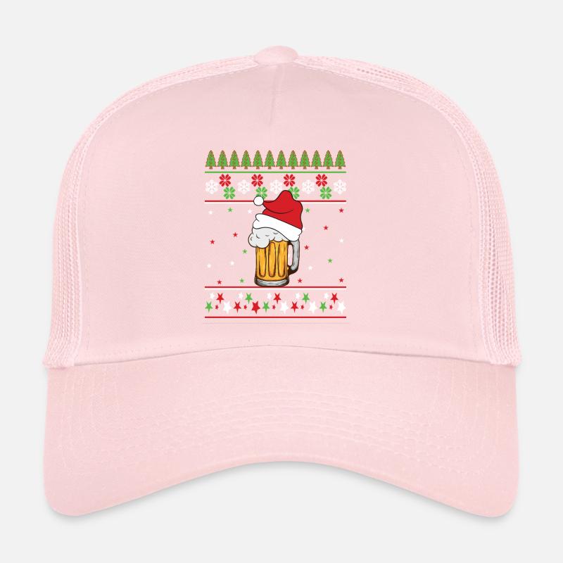 Weihnachten Bier Pullover Hässlich Geschenkidee Lustiger Humor Trucker Cap