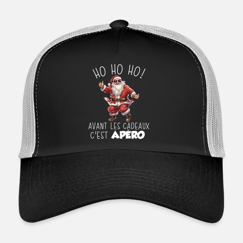 Pull Moche Noël Humour Père Noel Apéro Cadeau Casquette trucker 