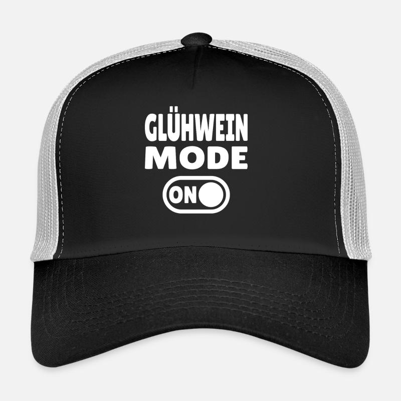 Gluehwein Mode ON - Trucker Cap - Schwarz/Steingrau