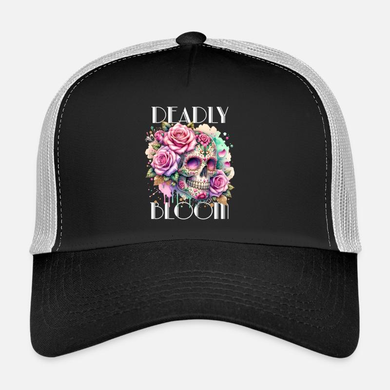 Fleurs Crâne Beauté Floraison Casquette trucker 