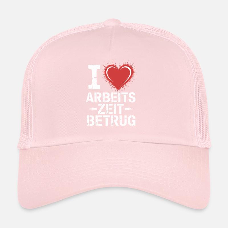 J’aime Temps de travail Fraude Pas de crime Bureau de l’emploi Casquette trucker 