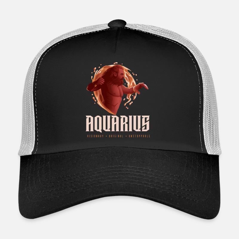Wassermann - Trucker Cap - Schwarz/Steingrau